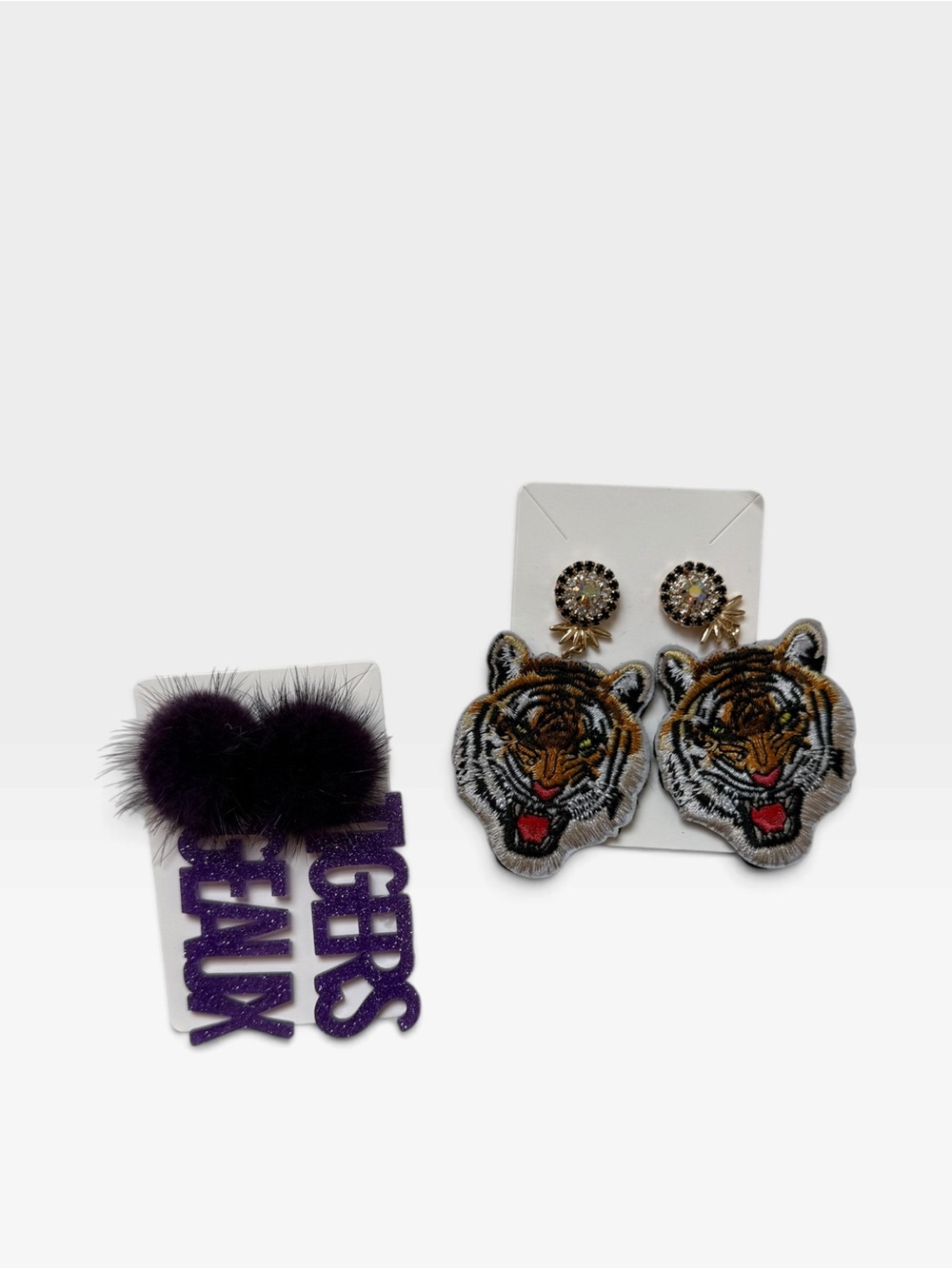 LSU Tiger Earring Set